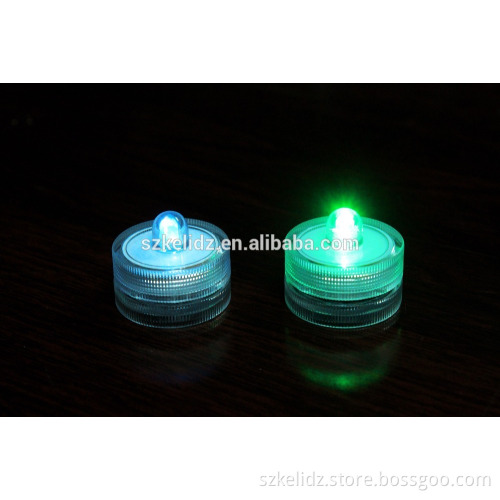 CR2032 battery powered submersible LED lights for decoration and promotion